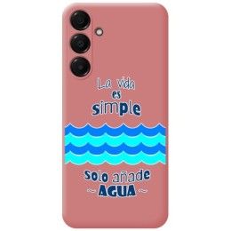 Funda Silicona Líquida Rosa para Samsung Galaxy A16 4G / 5G diseño Agua Dibujos