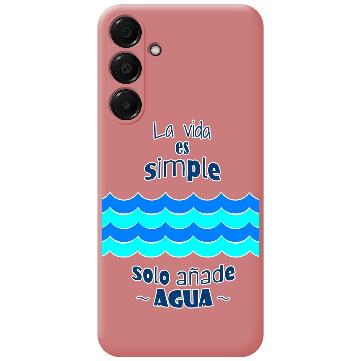 Funda Silicona Líquida Rosa para Samsung Galaxy A16 4G / 5G diseño Agua Dibujos
