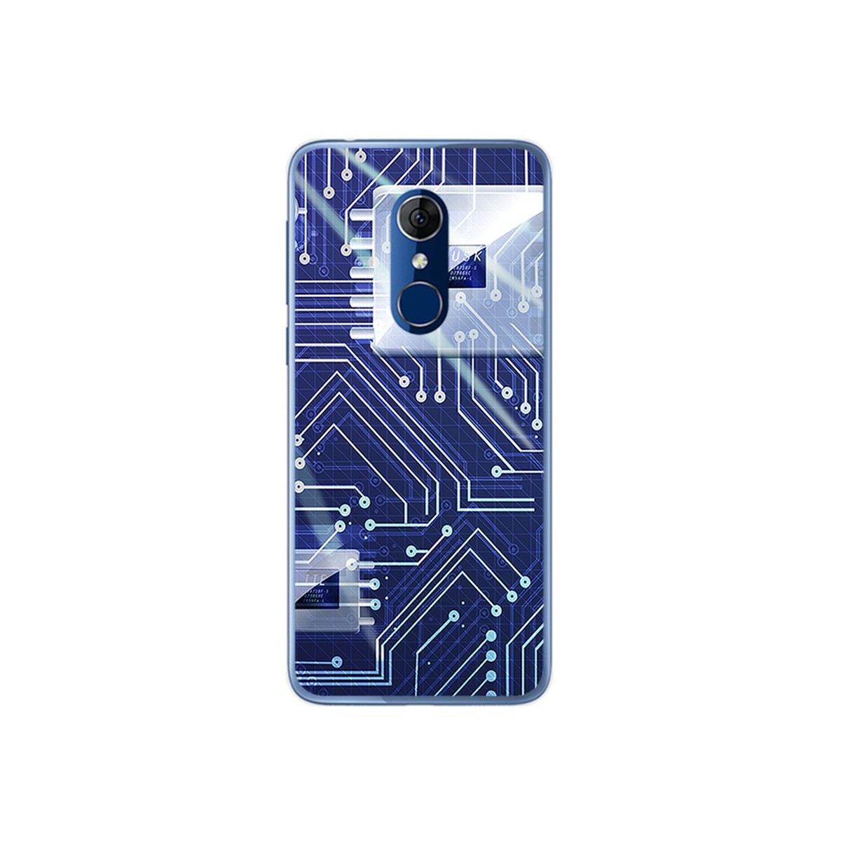Funda Gel Tpu para Alcatel 3 Diseño Circuito Dibujos