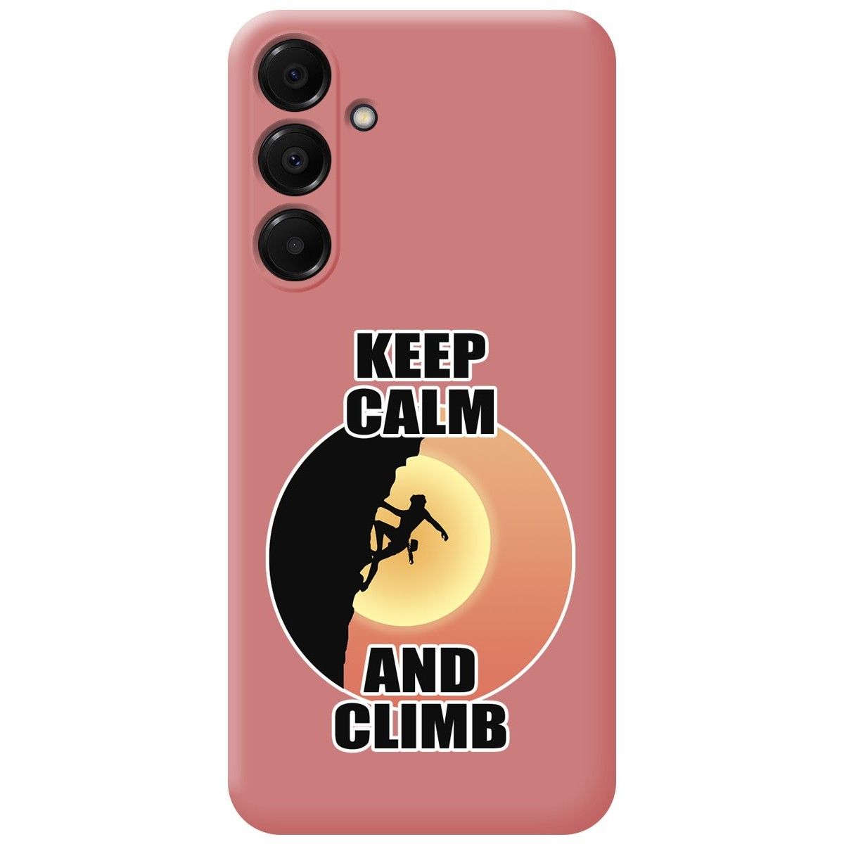 Funda Silicona Líquida Rosa para Samsung Galaxy A16 4G / 5G diseño Mujer Escalada Dibujos