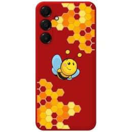 Funda Silicona Líquida Roja para Samsung Galaxy A16 4G / 5G diseño Abeja Dibujos