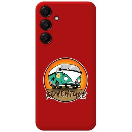 Funda Silicona Líquida Roja para Samsung Galaxy A16 4G / 5G diseño Adventure Dibujos