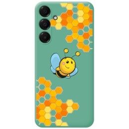 Funda Silicona Líquida Verde para Samsung Galaxy A16 4G / 5G diseño Abeja Dibujos