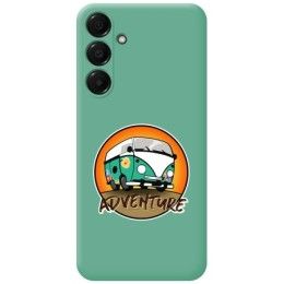 Funda Silicona Líquida Verde para Samsung Galaxy A16 4G / 5G diseño Adventure Dibujos