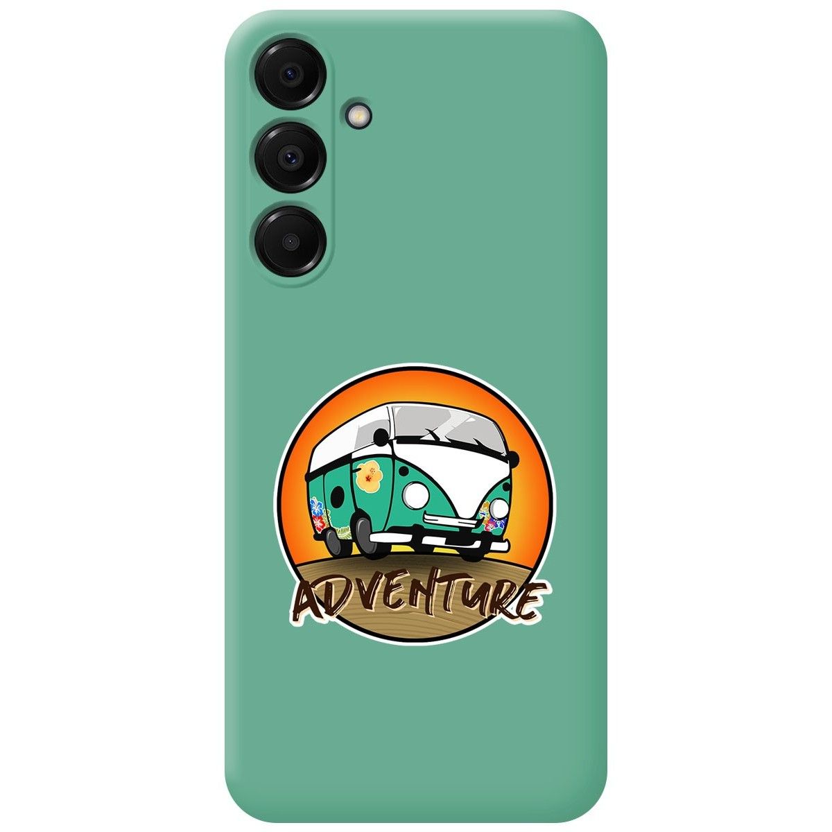 Funda Silicona Líquida Verde para Samsung Galaxy A16 4G / 5G diseño Adventure Dibujos