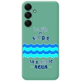 Funda Silicona Líquida Verde para Samsung Galaxy A16 4G / 5G diseño Agua Dibujos
