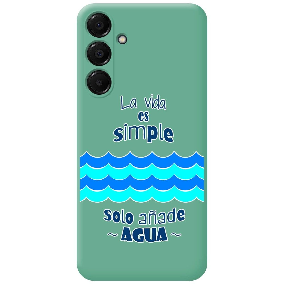 Funda Silicona Líquida Verde para Samsung Galaxy A16 4G / 5G diseño Agua Dibujos