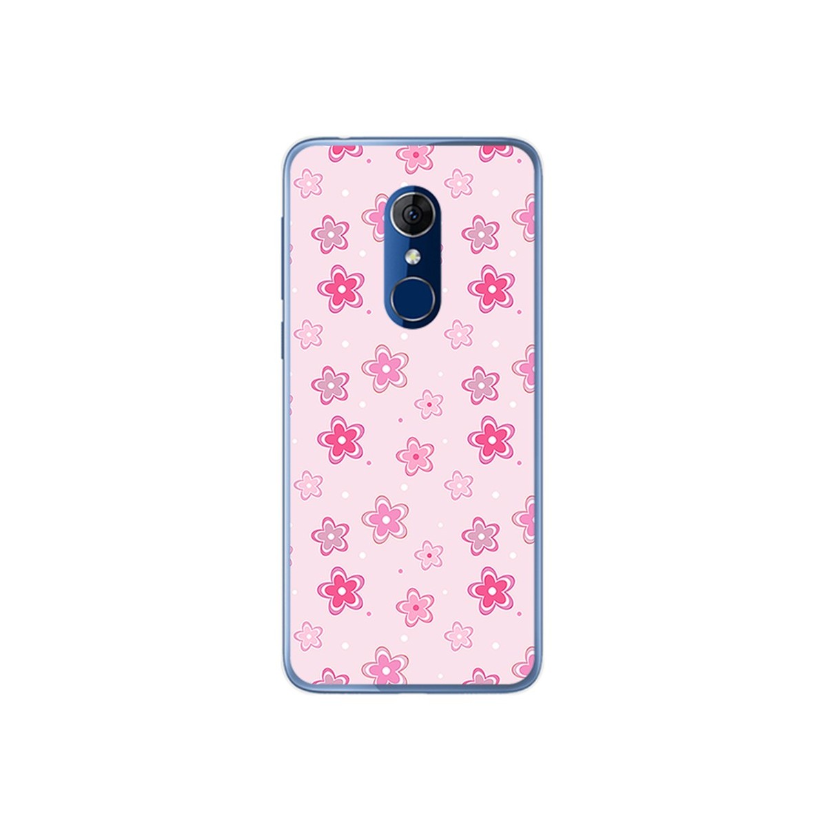 Funda Gel Tpu para Alcatel 3 Diseño Flores Dibujos