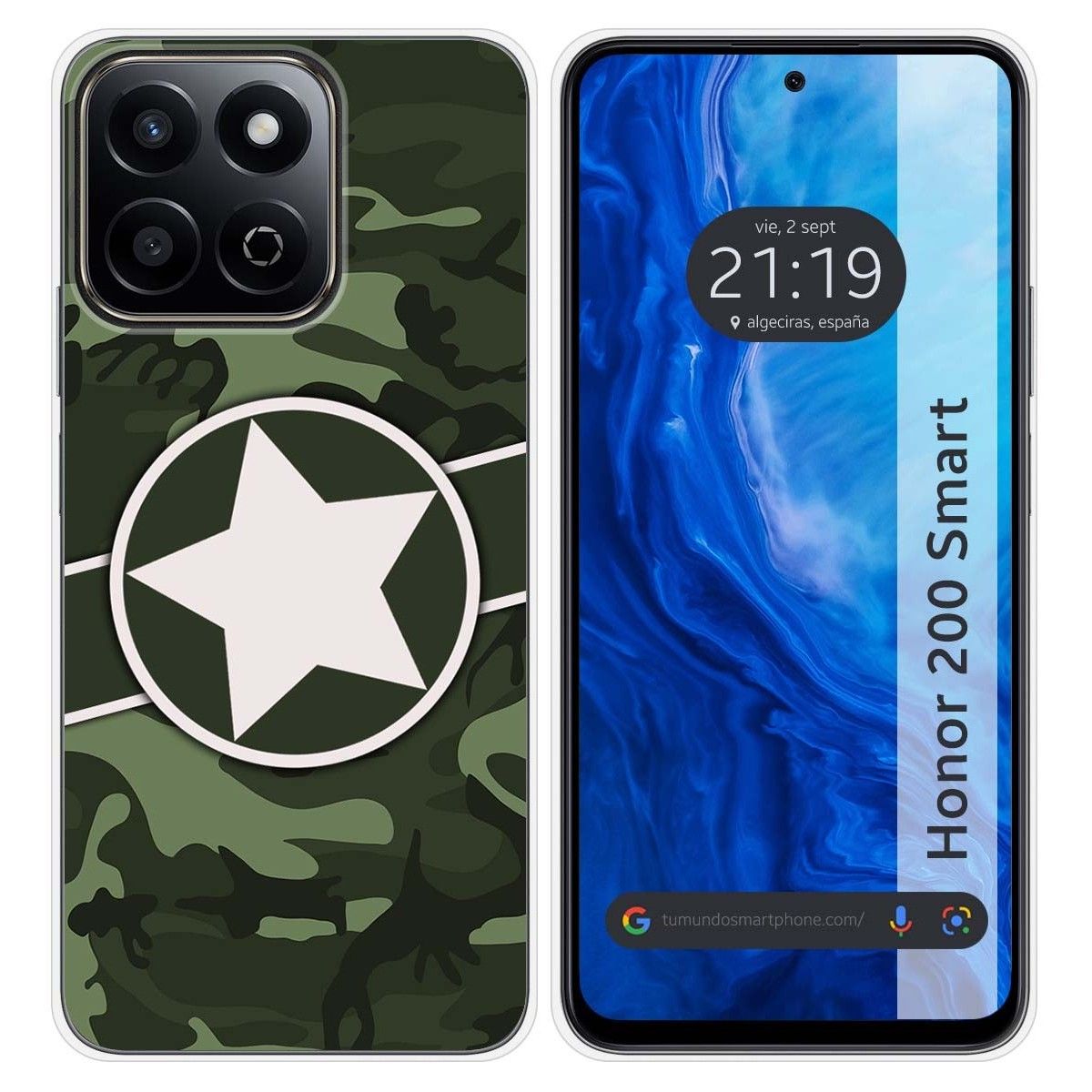 Funda Silicona para Huawei Honor 200 Smart 5G diseño Camuflaje 01 Dibujos