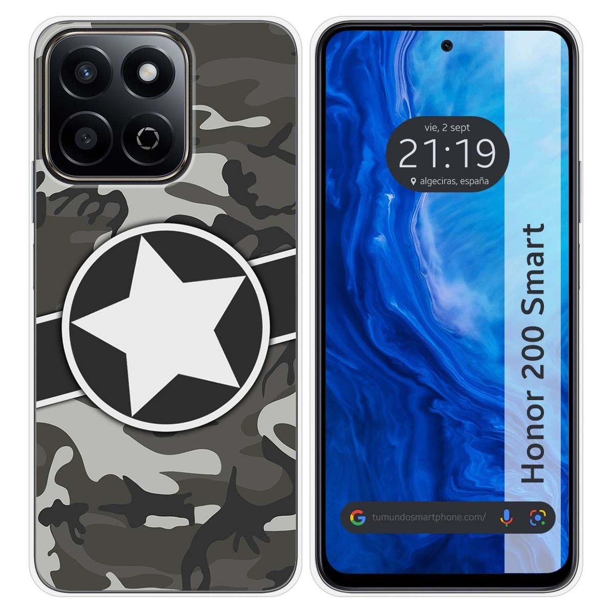 Funda Silicona para Huawei Honor 200 Smart 5G diseño Camuflaje 02 Dibujos