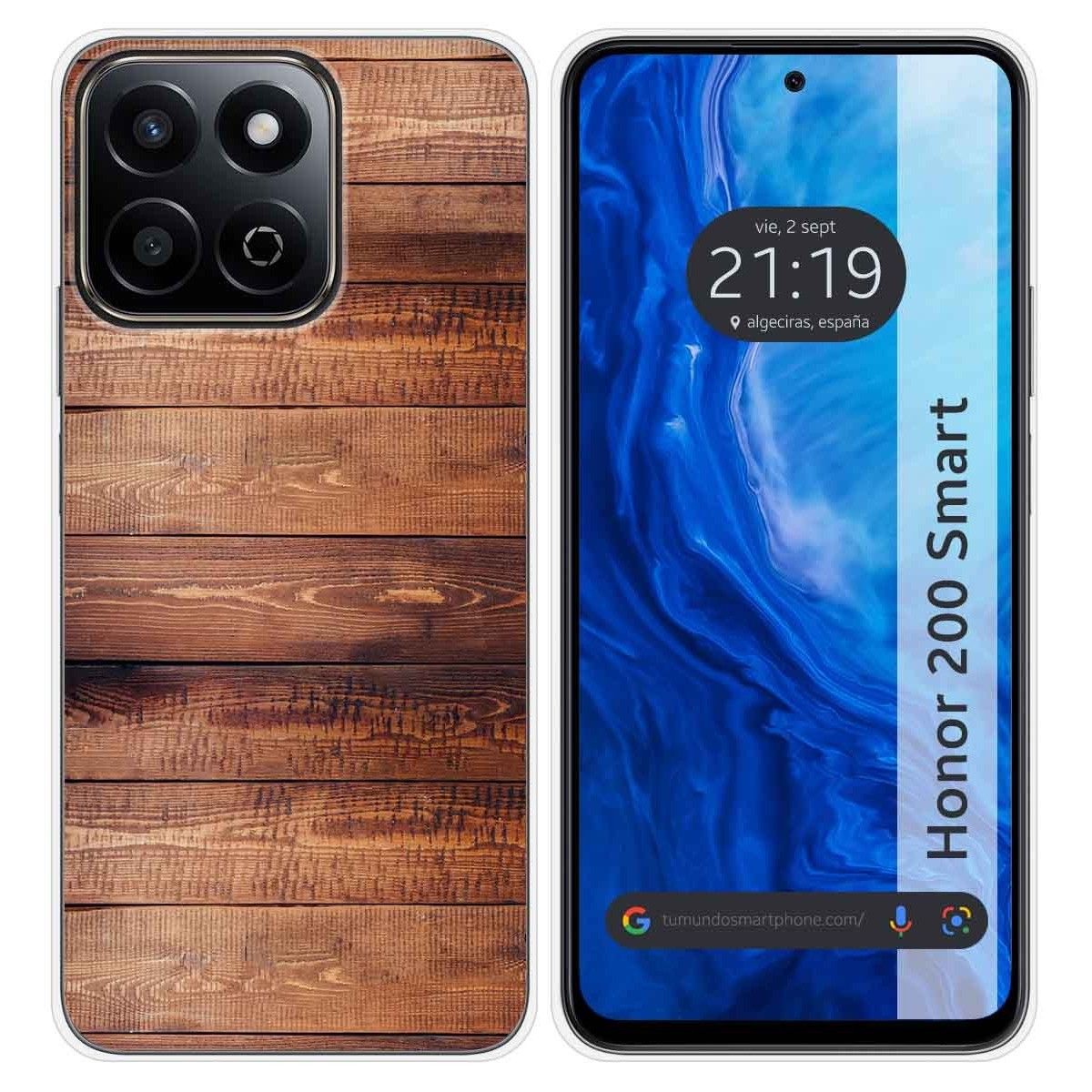 Funda Silicona para Huawei Honor 200 Smart 5G diseño Madera 02 Dibujos