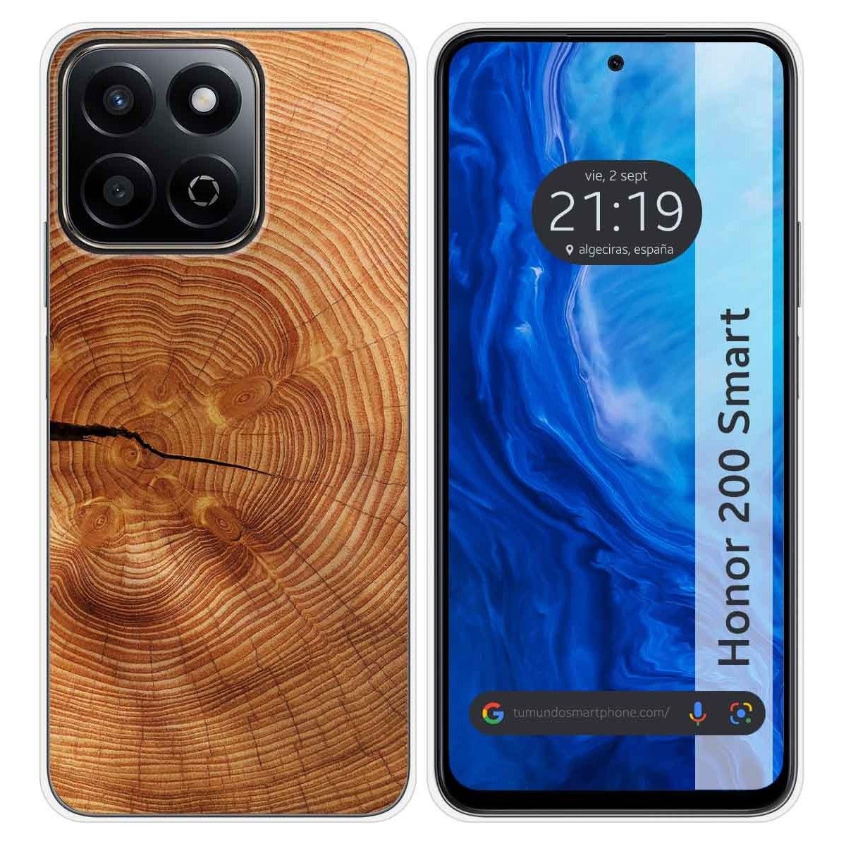 Funda Silicona para Huawei Honor 200 Smart 5G diseño Madera 04 Dibujos