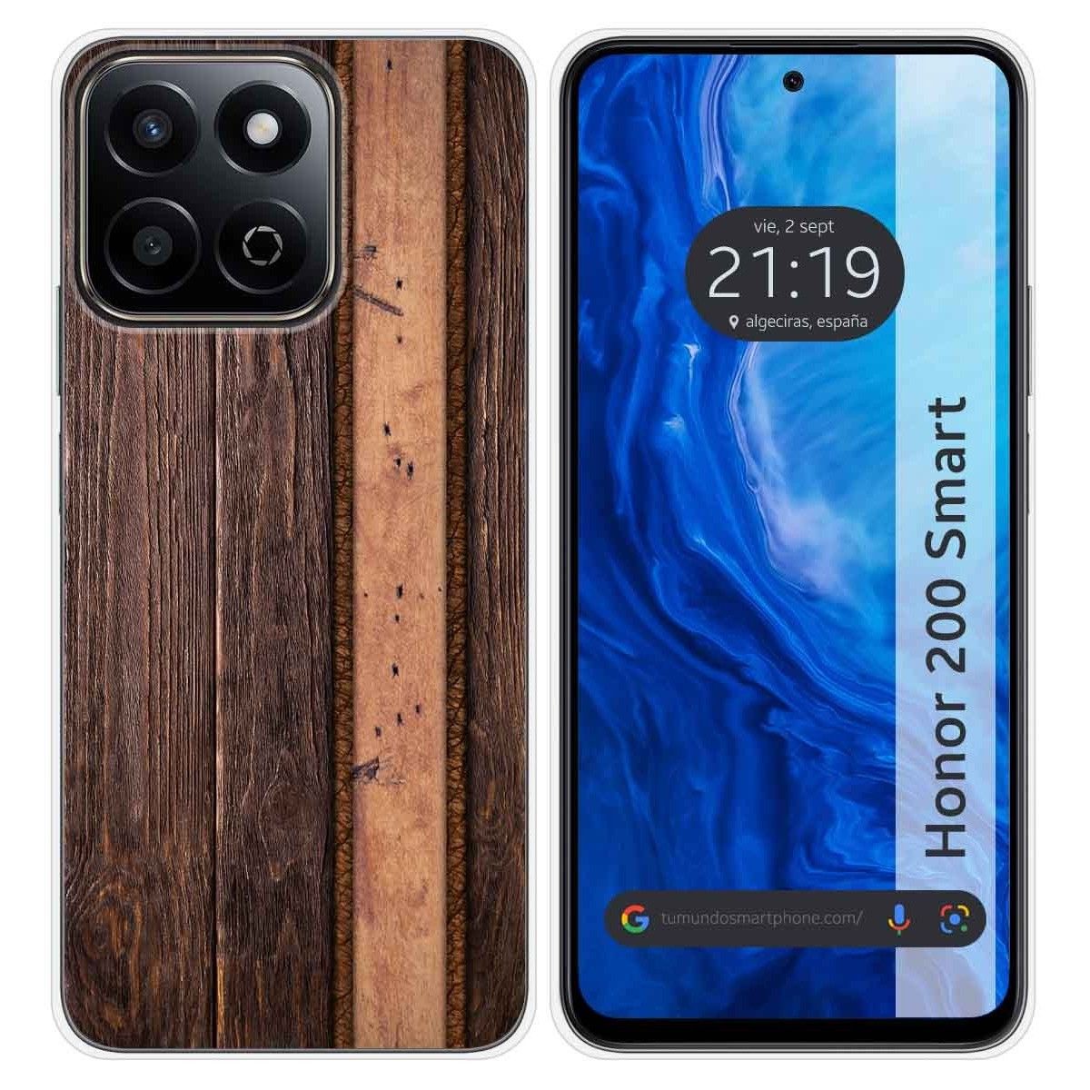Funda Silicona para Huawei Honor 200 Smart 5G diseño Madera 05 Dibujos