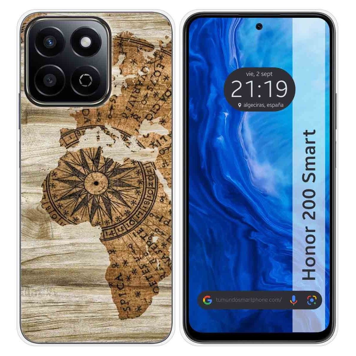 Funda Silicona para Huawei Honor 200 Smart 5G diseño Madera 07 Dibujos
