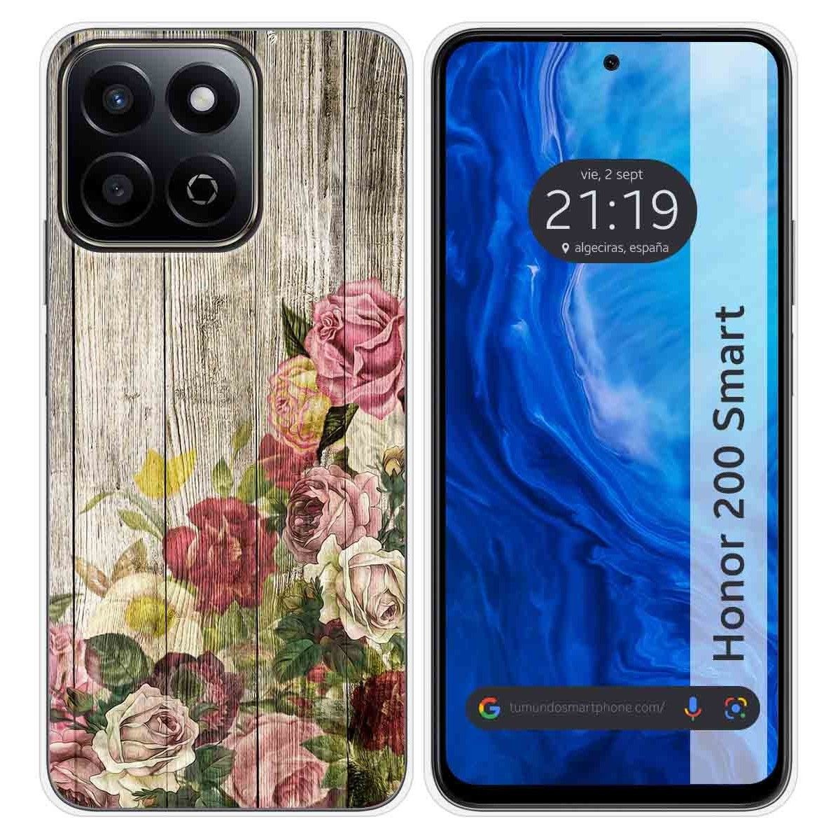 Funda Silicona para Huawei Honor 200 Smart 5G diseño Madera 08 Dibujos