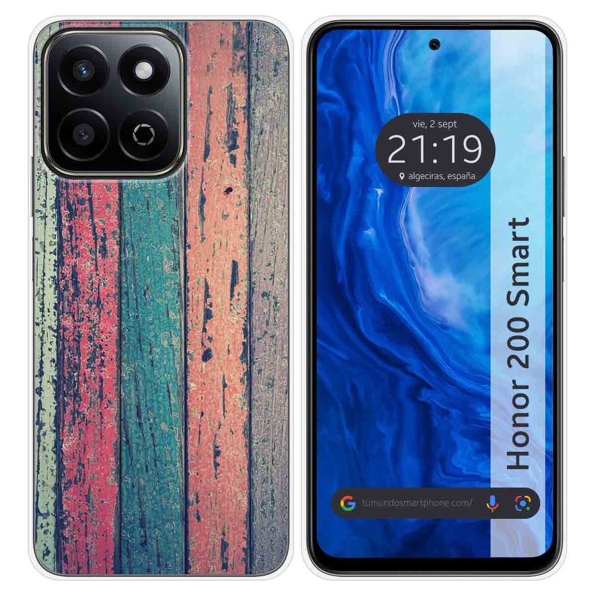 Funda Silicona para Huawei Honor 200 Smart 5G diseño Madera 10 Dibujos