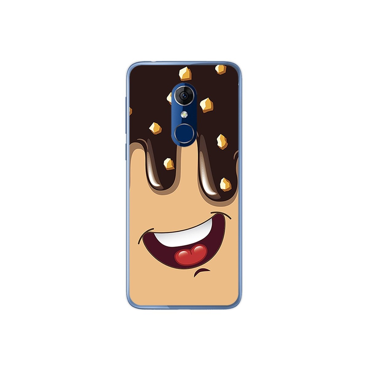 Funda Gel Tpu para Alcatel 3 Diseño Helado Chocolate Dibujos