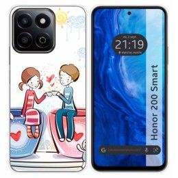 Funda Silicona para Huawei Honor 200 Smart 5G diseño Café Dibujos