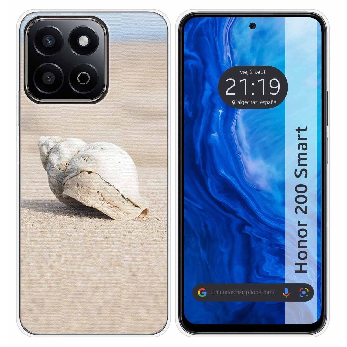 Funda Silicona para Huawei Honor 200 Smart 5G diseño Concha Dibujos