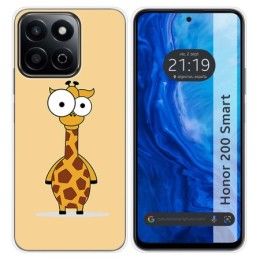 Funda Silicona para Huawei Honor 200 Smart 5G diseño Jirafa Dibujos