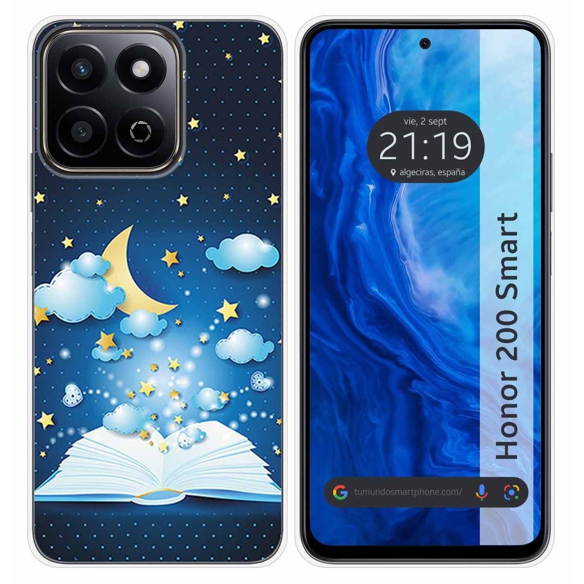 Funda Silicona para Huawei Honor 200 Smart 5G diseño Libro Cuentos Dibujos
