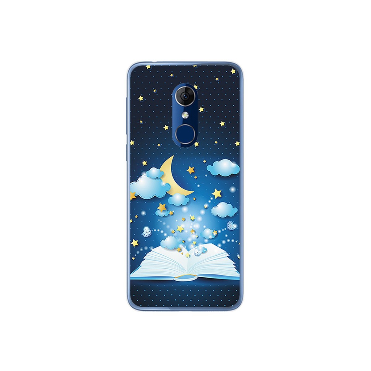 Funda Gel Tpu para Alcatel 3 Diseño Libro Cuentos Dibujos