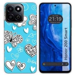 Funda Silicona para Huawei Honor 200 Smart 5G diseño Mariposas Dibujos