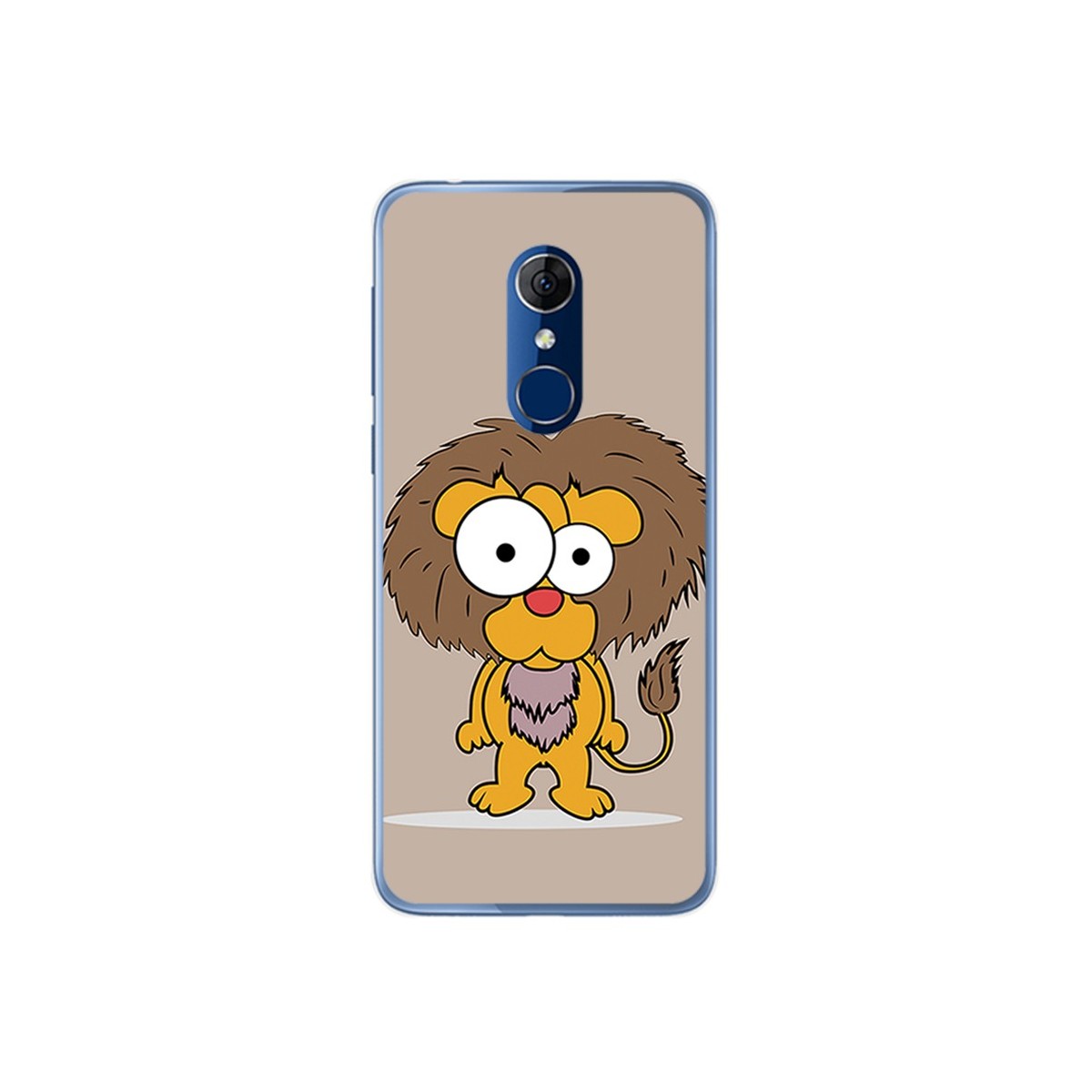 Funda Gel Tpu para Alcatel 3 Diseño Leon Dibujos