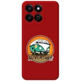 Funda Silicona Líquida Roja para Huawei Honor 200 Smart 5G diseño Adventure Dibujos