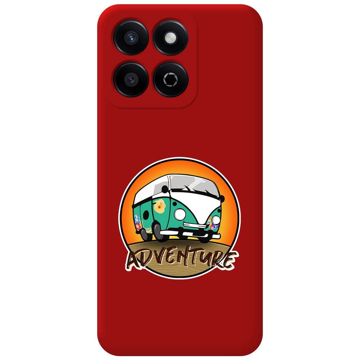 Funda Silicona Líquida Roja para Huawei Honor 200 Smart 5G diseño Adventure Dibujos