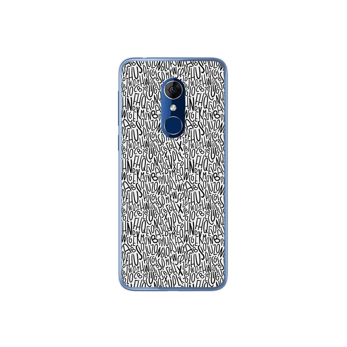 Funda Gel Tpu para Alcatel 3 Diseño Letras Dibujos