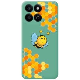 Funda Silicona Líquida Verde para Huawei Honor 200 Smart 5G diseño Abeja Dibujos