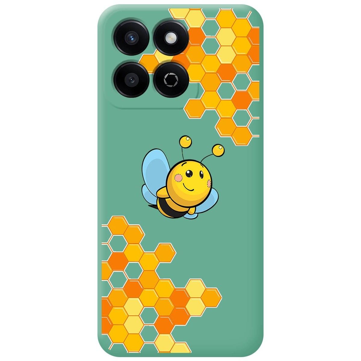 Funda Silicona Líquida Verde para Huawei Honor 200 Smart 5G diseño Abeja Dibujos