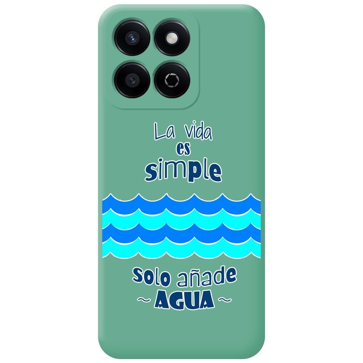 Funda Silicona Líquida Verde para Huawei Honor 200 Smart 5G diseño Agua Dibujos