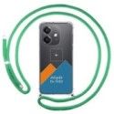 Personaliza tu Funda Colgante Transparente para Oppo A60 5G con Cordon Verde Agua Dibujo Personalizada