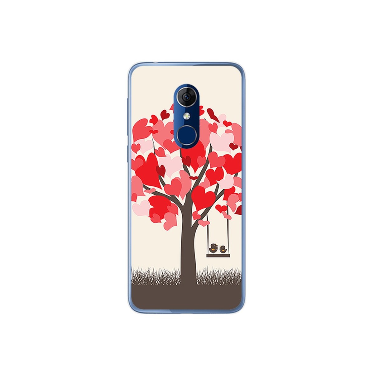 Funda Gel Tpu para Alcatel 3 Diseño Pajaritos Dibujos