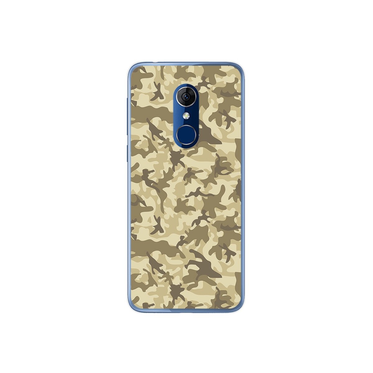 Funda Gel Tpu para Alcatel 3 Diseño Sand Camuflaje Dibujos