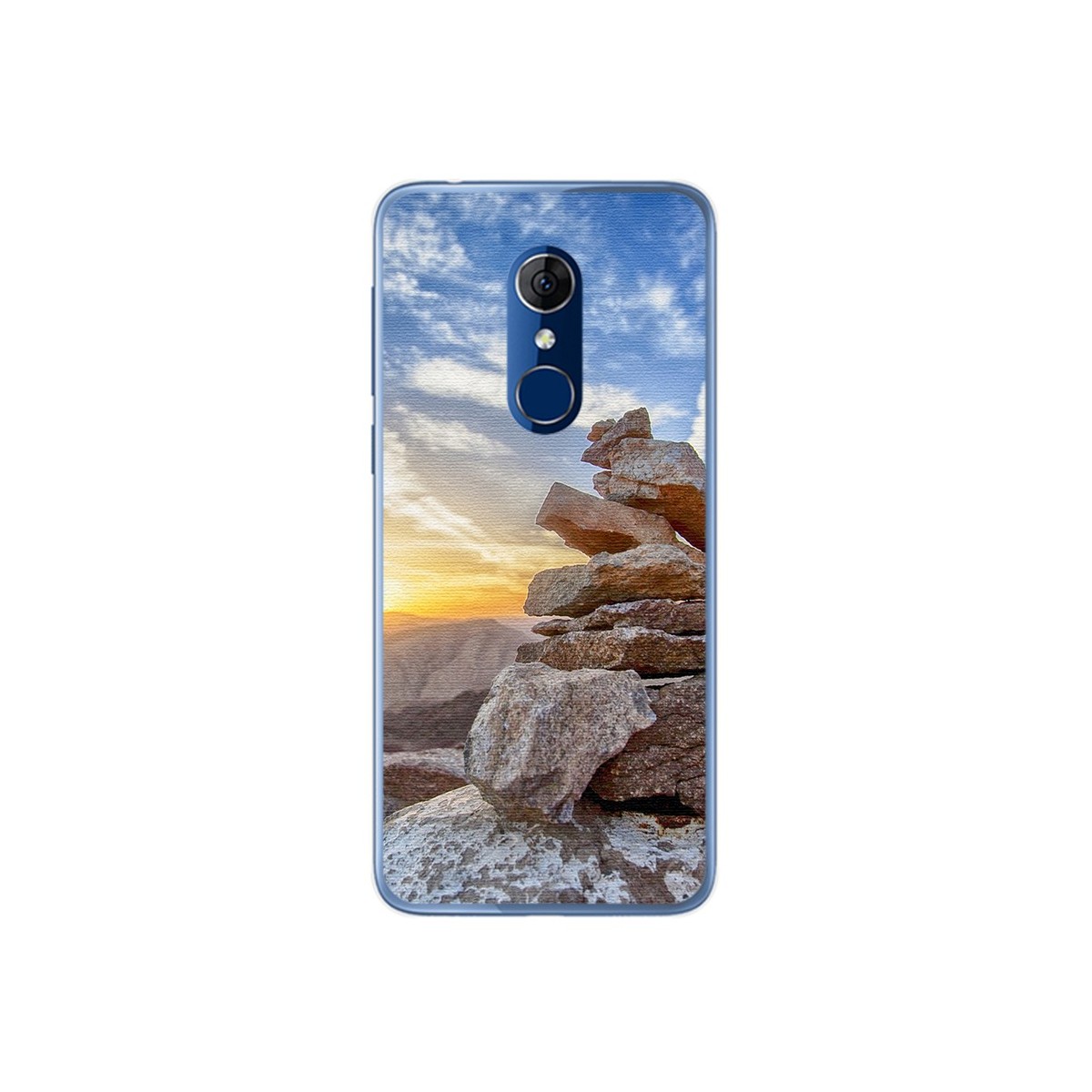 Funda Gel Tpu para Alcatel 3 Diseño Sunset Dibujos