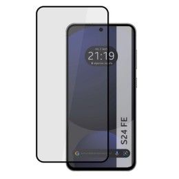 Protector Cristal Templado Completo 5D Full Glue Negro para Samsung Galaxy S24 FE 5G Vidrio