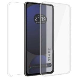 Funda Doble Transparente Pc + Tpu Full Body 360 para Samsung Galaxy S24 FE 5G