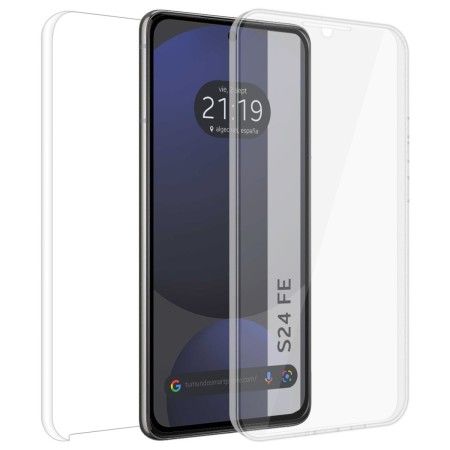 Funda Doble Transparente Pc + Tpu Full Body 360 para Samsung Galaxy S24 FE 5G
