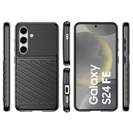 Funda Gel Flexible Thunder Armor para Samsung Galaxy S24 FE 5G color Negra