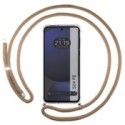 Funda Colgante Transparente para Samsung Galaxy S24 FE 5G con Cordon Camel
