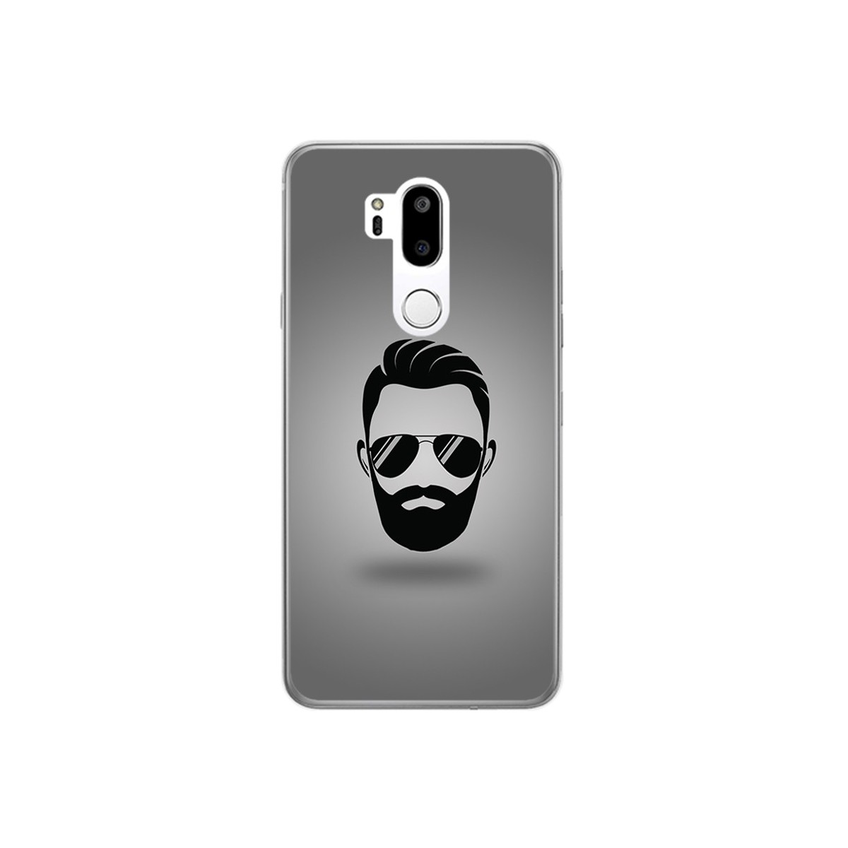 Funda Gel Tpu para Lg G7 Thinq Diseño Barba Dibujos