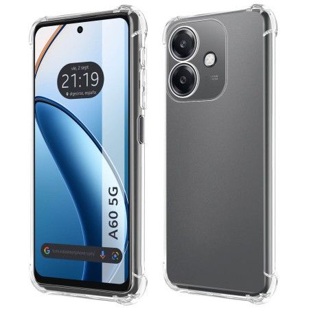 Funda Silicona Antigolpes Transparente para Oppo A60 5G