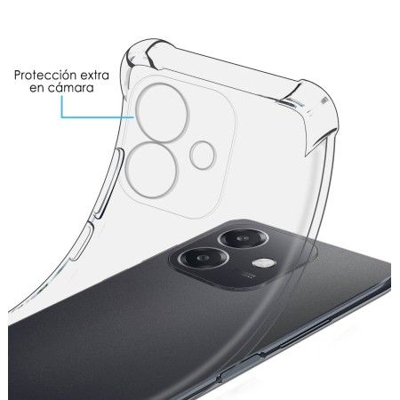 Funda Silicona Antigolpes Transparente para Oppo A60 5G