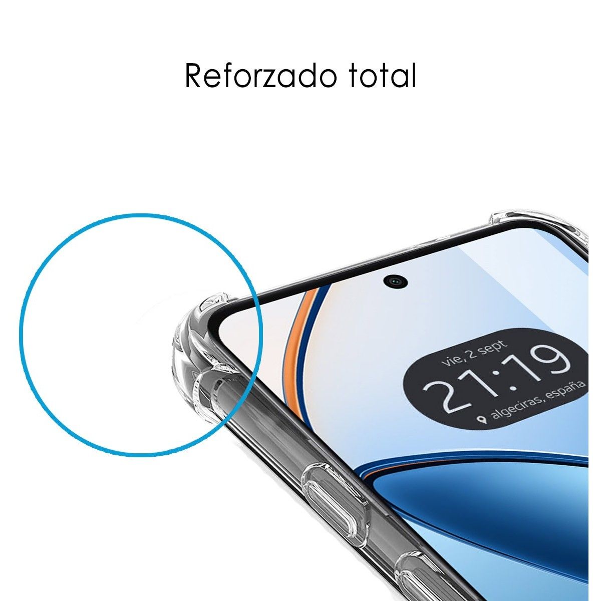Funda Silicona Antigolpes Transparente para Oppo A60 5G