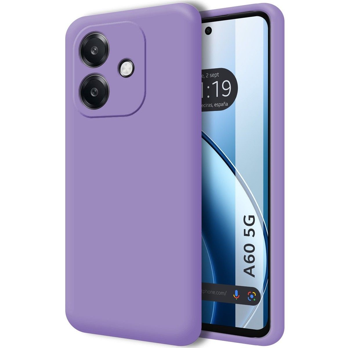 Funda Silicona Líquida Ultra Suave para Oppo A60 5G Color Morado