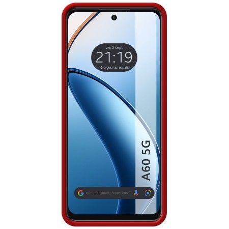 Funda Silicona Líquida Ultra Suave para Oppo A60 5G Color Roja