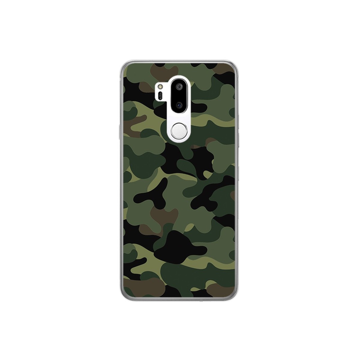 Funda Gel Tpu para Lg G7 Thinq Diseño Camuflaje Dibujos
